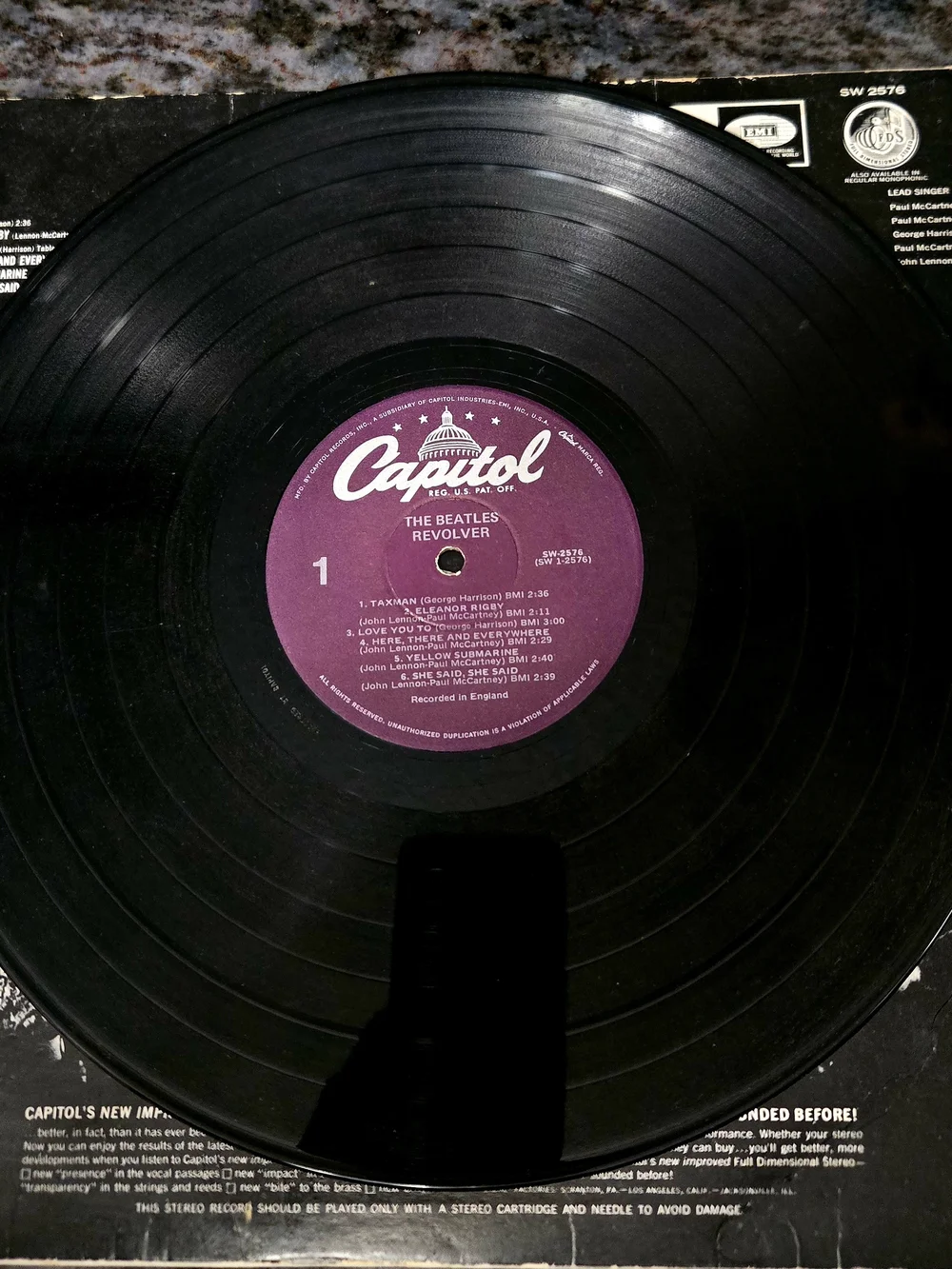 Iconic 1966 Capitol Records release of The Beatles - Revolver